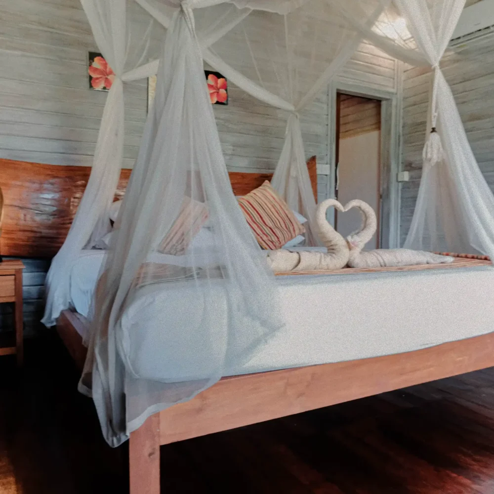 Deluxe traditional Hut comforts in Nusa Lembongan